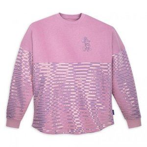 Disneyland Spirit Jersey Iridescent Purple Sequins Adult MEDIUM